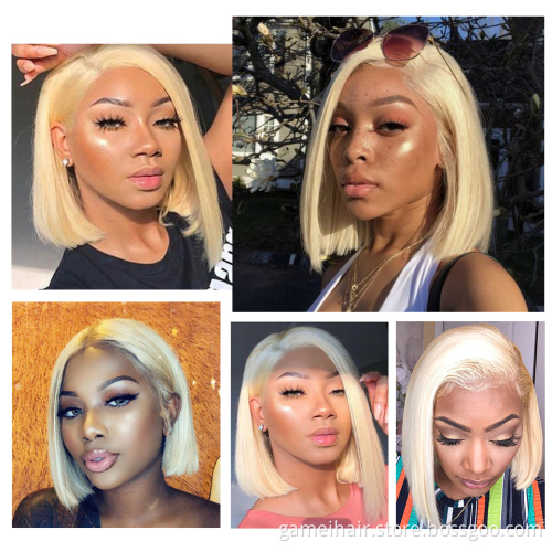 Cheap Wholesale 613 Blonde Raw Brazilian Human Hair 4x4 Hd Full Lace Front Wig Vendor For Black Women Human Hair 613 Lace Wig